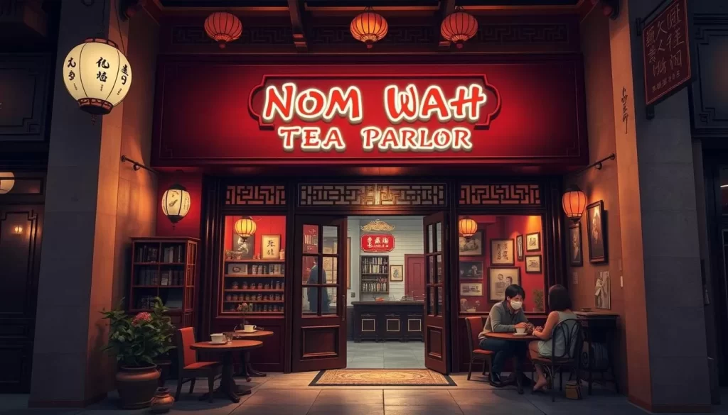 An image of Nom Wah Tea Parlor's exterior or interior