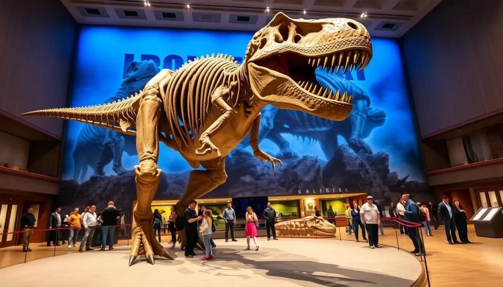 An image of Scotty, the world's largest Tyrannosaurus Rex fossil, at the Royal Saskatchewan Museum.