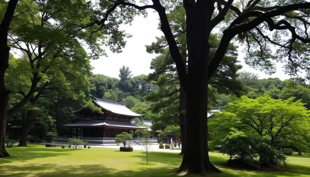 An image of Tokyo Daijingu Shrine's serene grounds