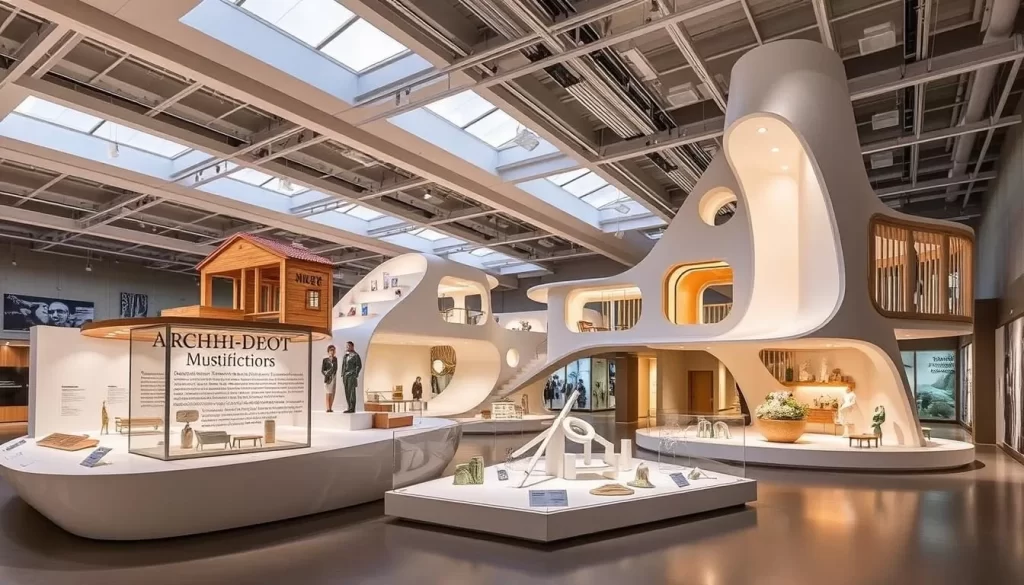 An image of the Archi-Depot Museum's unique architectural displays.