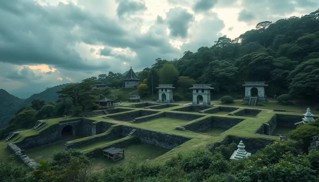 An image of the Ichijodani Asakura Clan Ruins, showcasing the excavated remains of the castle town.