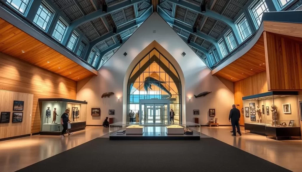 An image of the Inuit Heritage Centre in Baker Lake, showcasing its unique architecture and cultural exhibits.