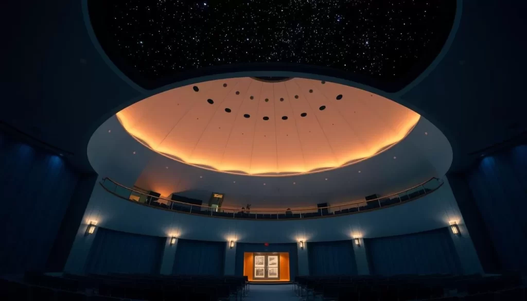 An image of the KONICA MINOLTA Planetarium's interior