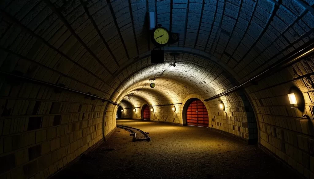 An image of the underground tunnels in Moose Jaw, highlighting their historical significance.
