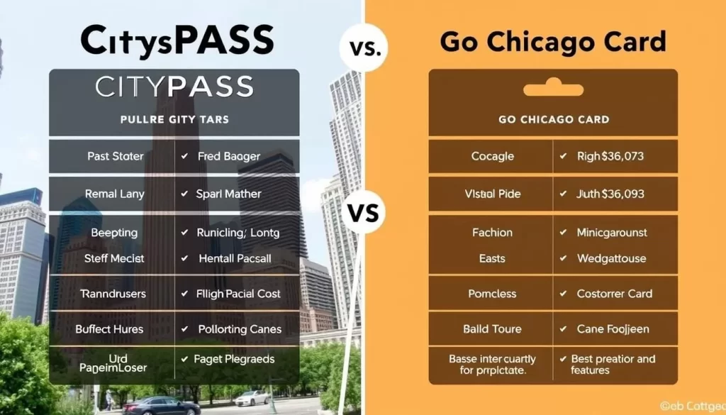 Chicago CityPASS vs Go Chicago Card comparison