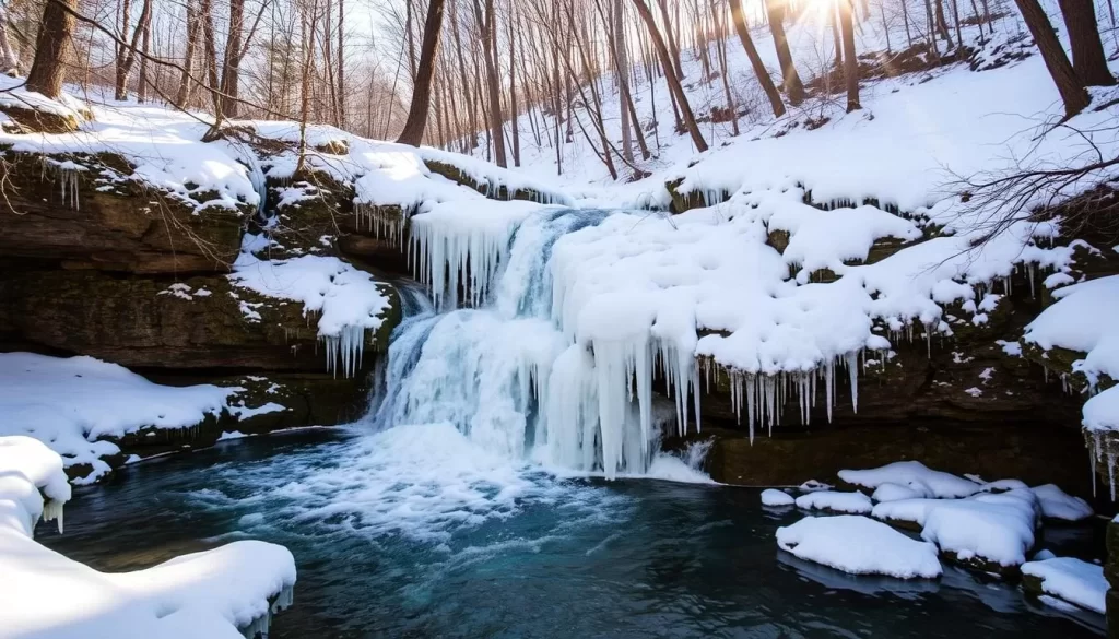 Diana's Baths in winter