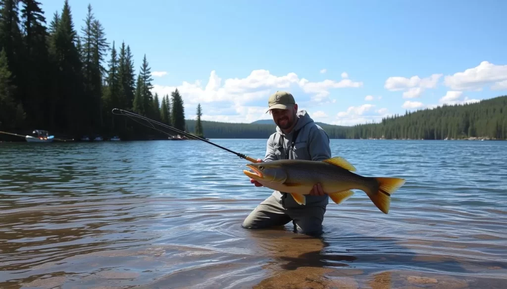 Discover the abundant fishing opportunities in Nopiming Provincial Park's lakes.