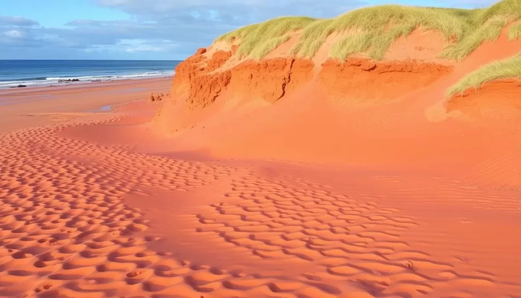 Experience the beauty of Cavendish Beach in Prince Edward Island National Park.
