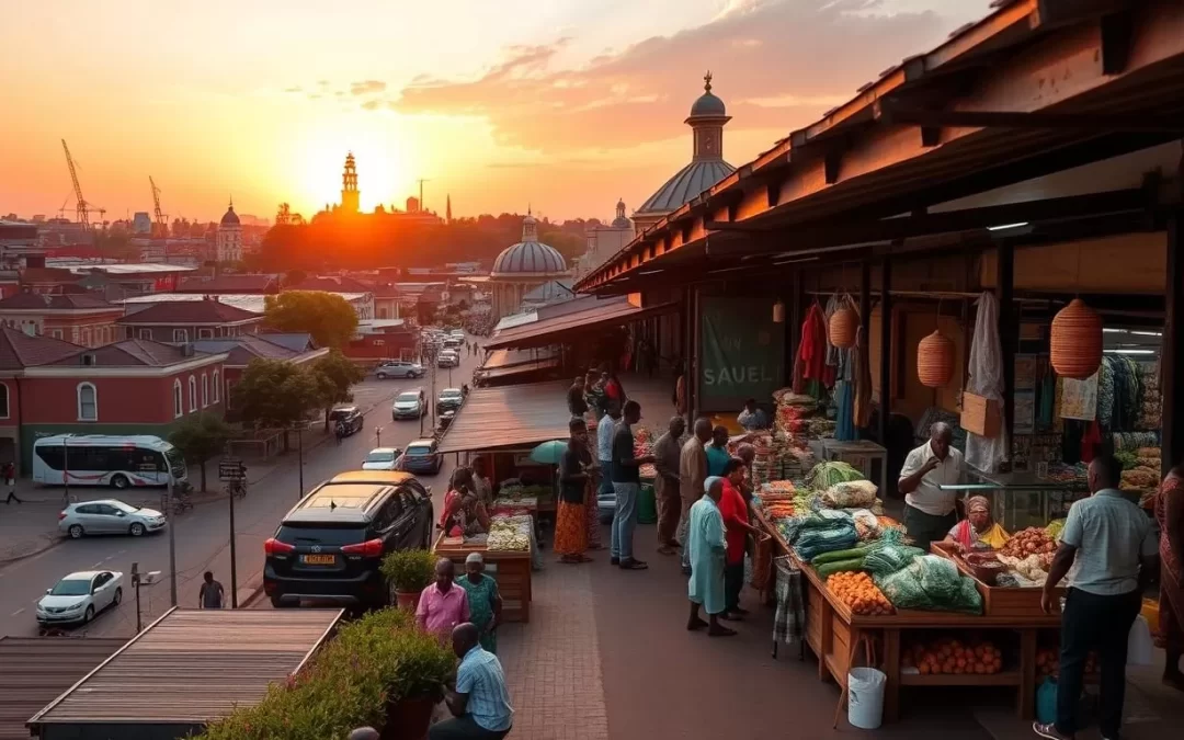 Explore Lilongwe cityscape with vibrant markets and cultural sites.