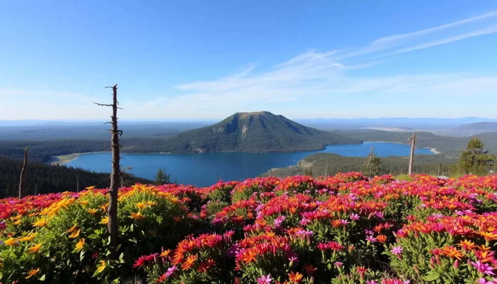 Explore the scenic trails around Paint Lake.