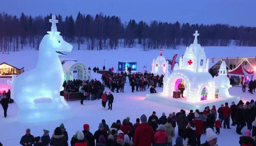 Festival du Voyageur Winnipeg with vibrant winter festivities