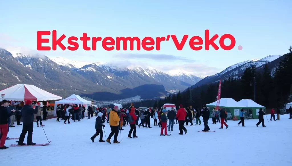 Generate an image of Ekstremsportveko festival in Voss