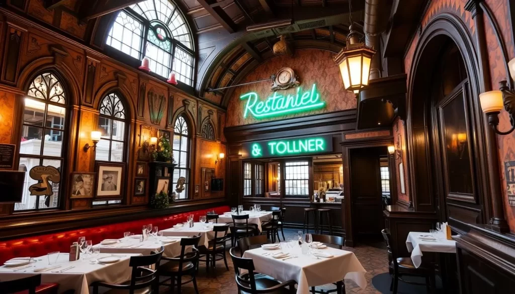 Generate an image of Gage & Tollner's historic interior or exterior