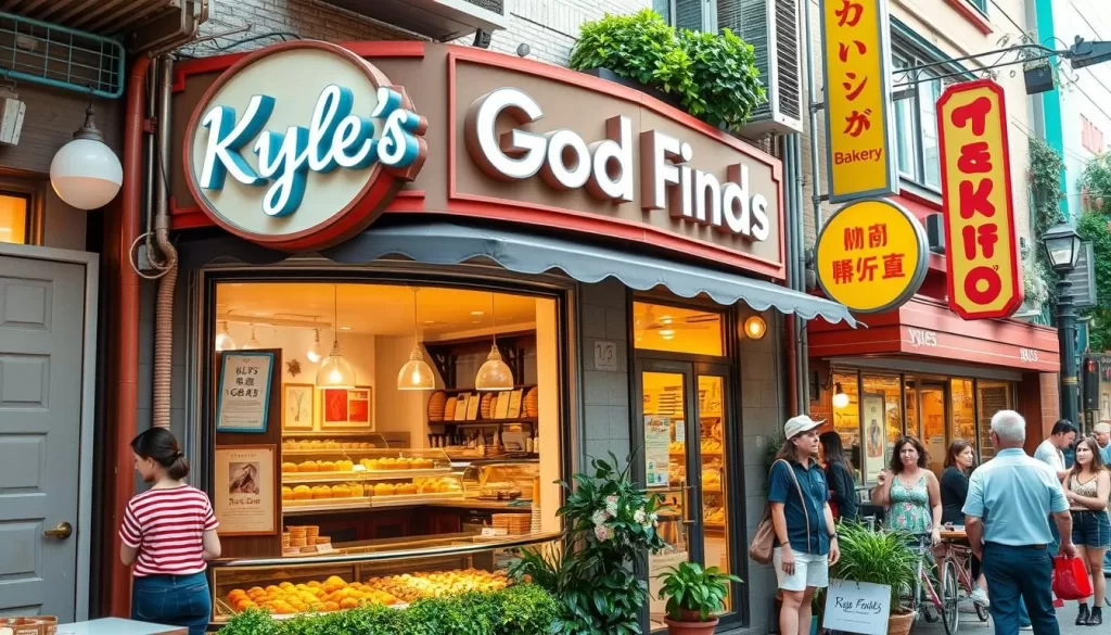 Generate an image of Kyle's Good Finds bakery in Nakano.