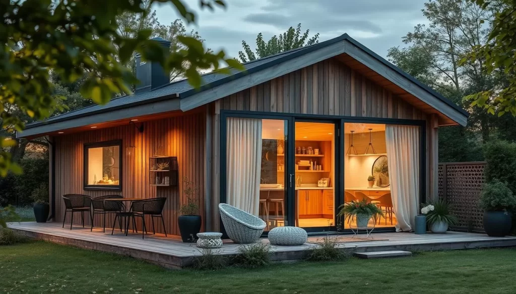 Generate an image of Lou's exterior or interior, highlighting its Nordic design elements.