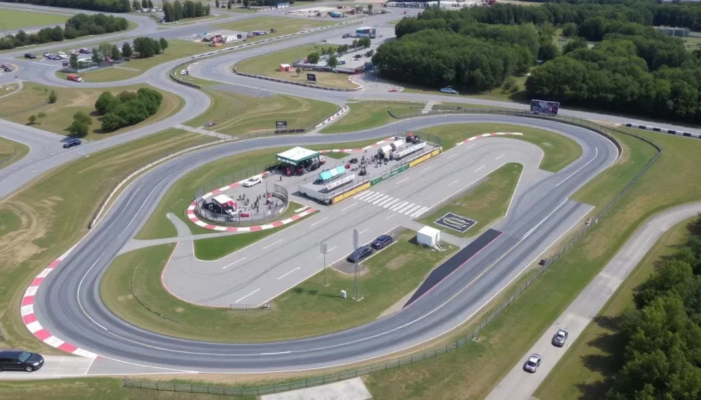 Generate an image of NCM Motorsports Park's professional-grade track