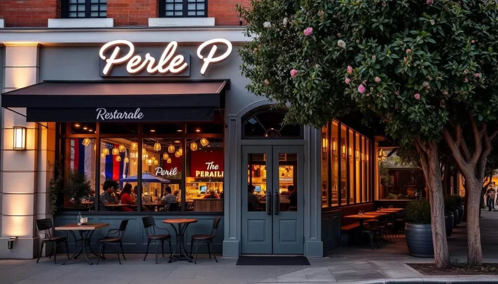 Generate an image of Perle restaurant in Pasadena