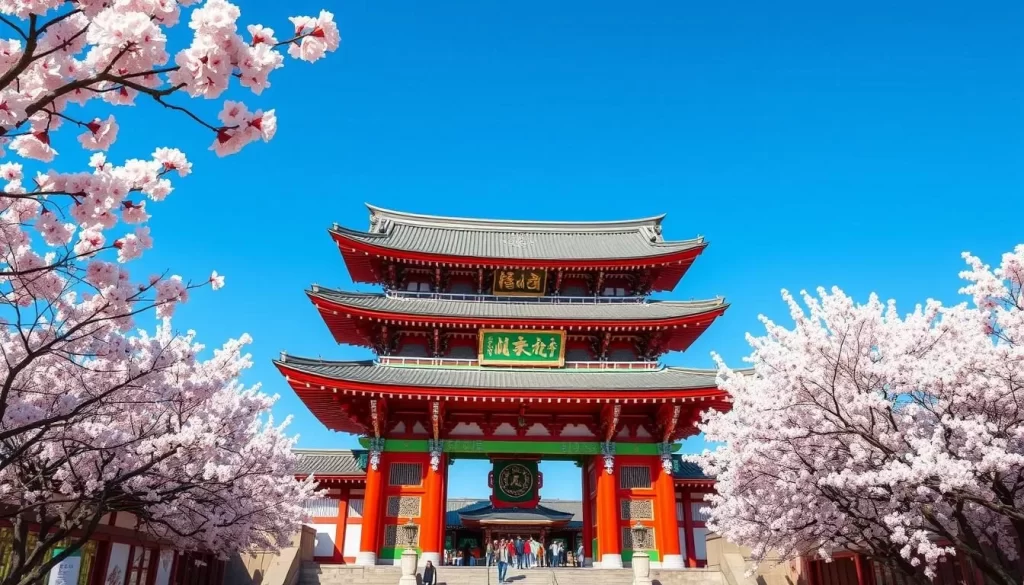Generate an image of Sensoji Temple's Kaminarimon gate.
