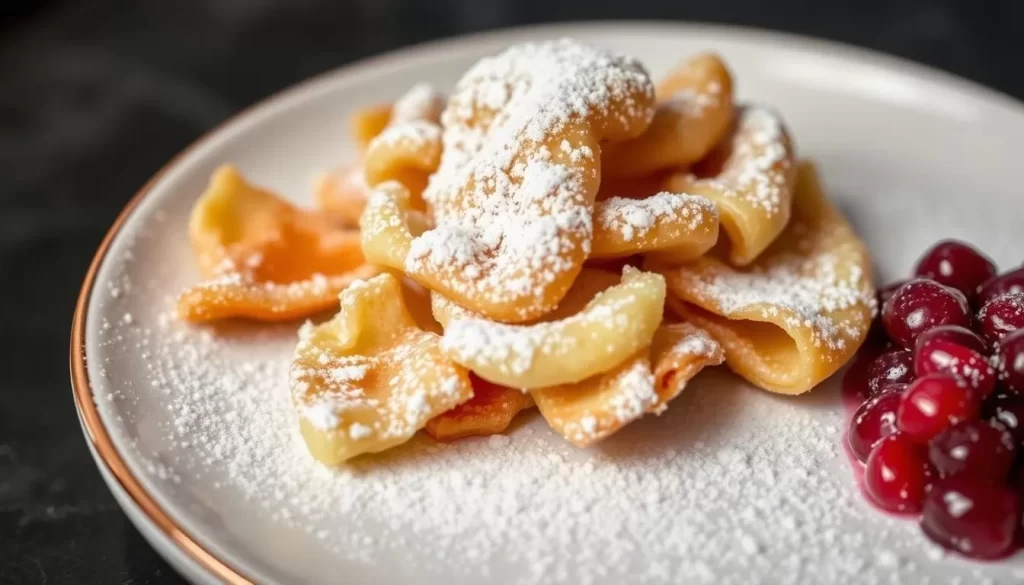 Generate an image of Spago Beverly Hills' Kaiserschmarrn dessert.