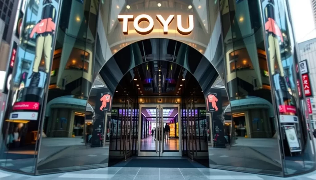 Generate an image of Tokyu Plaza Harajuku Omotesando's kaleidoscope mirror entrance.