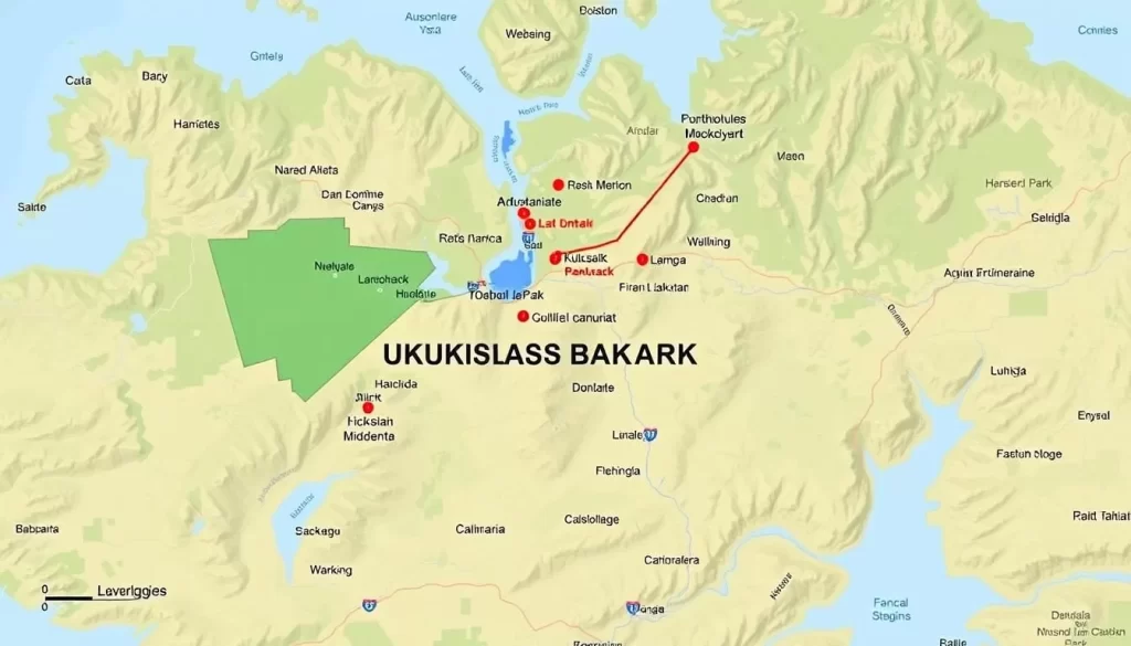 Generate an image of Ukkusiksalik National Park location map