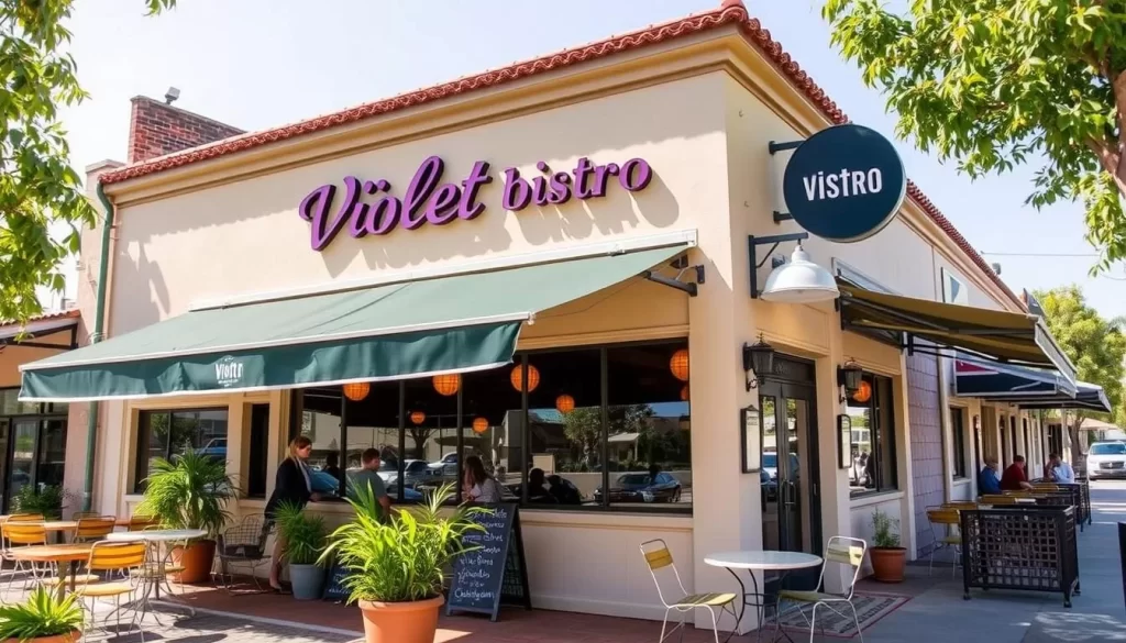Generate an image of Violet Bistro in Westwood