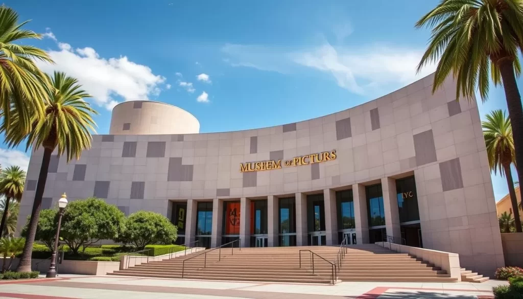 Generate an image of the Academy Museum of Motion Pictures exterior