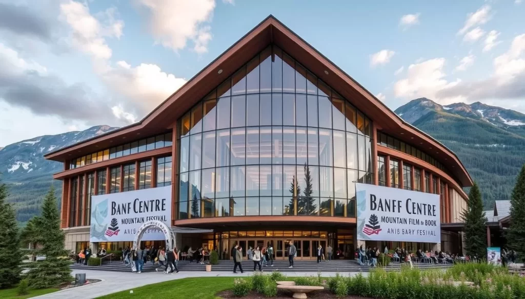 Generate an image of the Banff Centre Mountain Film and Book Festival venue