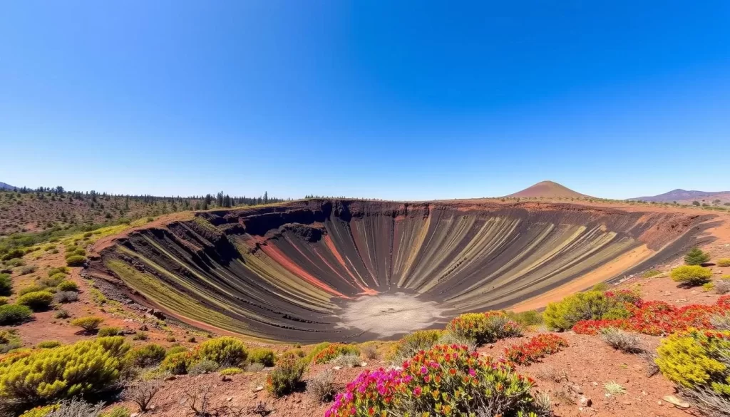 Generate an image of the Cerro Verde Crater Trail, showcasing its unique volcanic landscape.