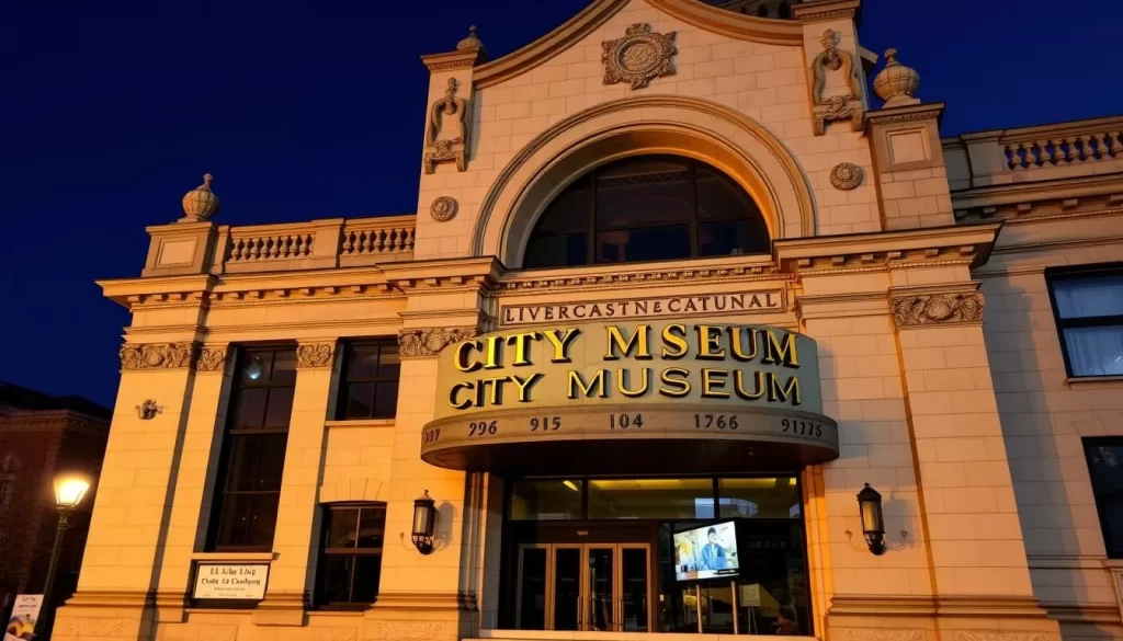 Generate an image of the City Museum's facade, showcasing its architectural style.