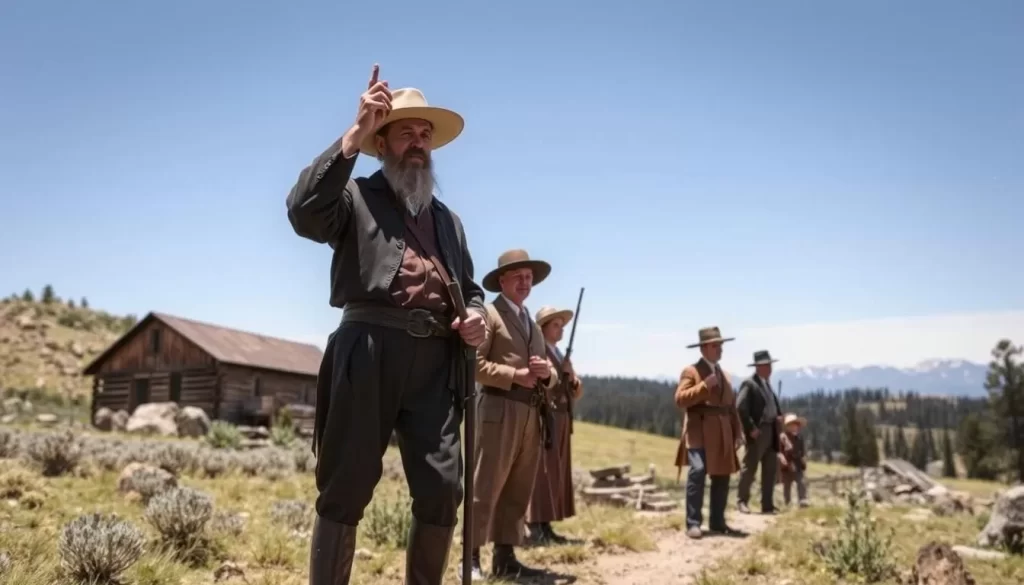 Generate an image of the Discovery Claim National Historic Site, where George Washington Carmack and his companions made the first gold strike on Bonanza Creek.
