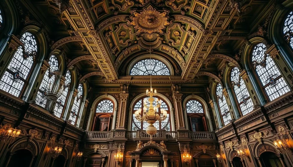 Generate an image of the Driehaus Museum's ornate interiors.