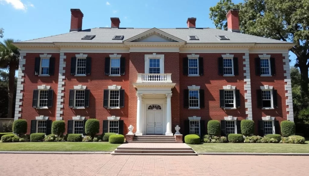 Generate an image of the John Harris-Simon Cameron Mansion's facade, showcasing its 18th-century architecture.