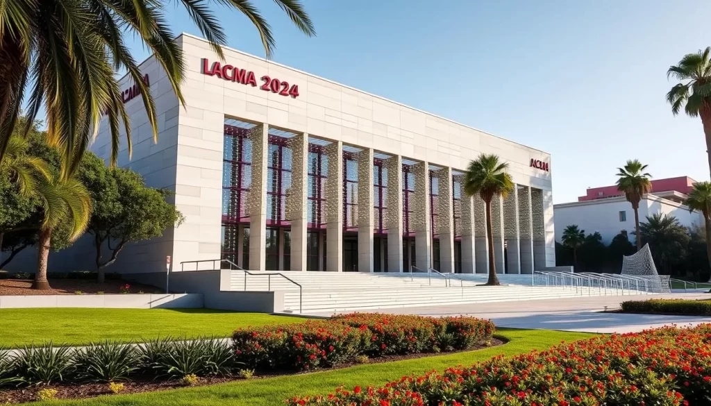 Generate an image of the LACMA museum exterior