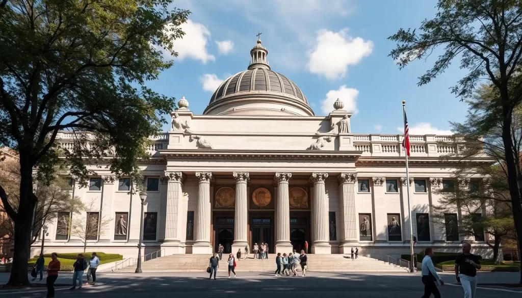 Generate an image of the Metropolitan Museum of Art's grand entrance.