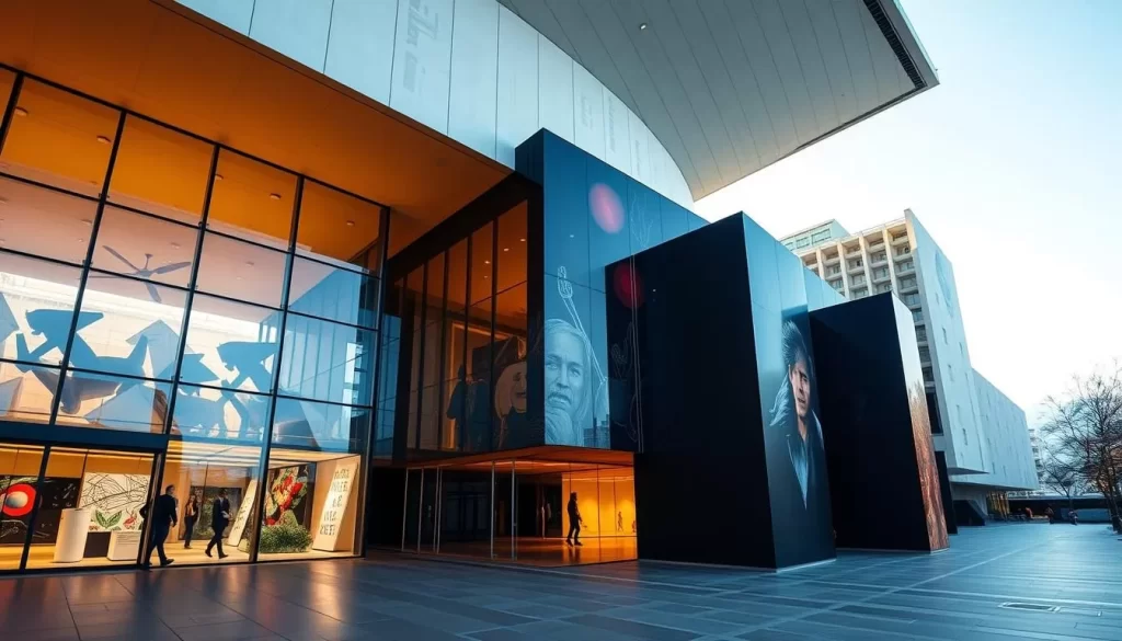 Generate an image of the Museum of Contemporary Art's striking architecture and contemporary art installations.