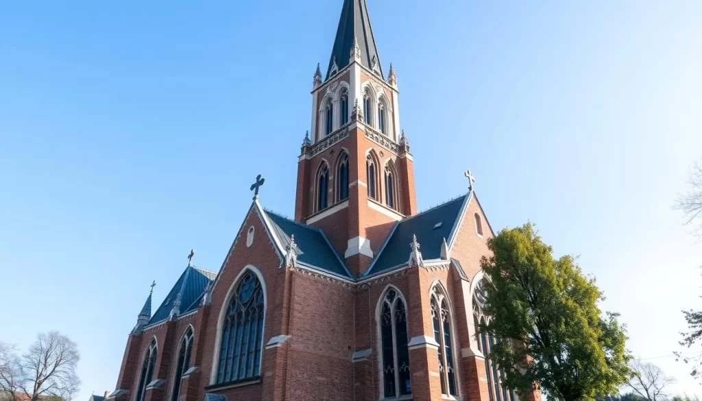 Generate an image of the New Church (Nieuwe Kerk) in Delft, Netherlands, highlighting its 108-meter tower.