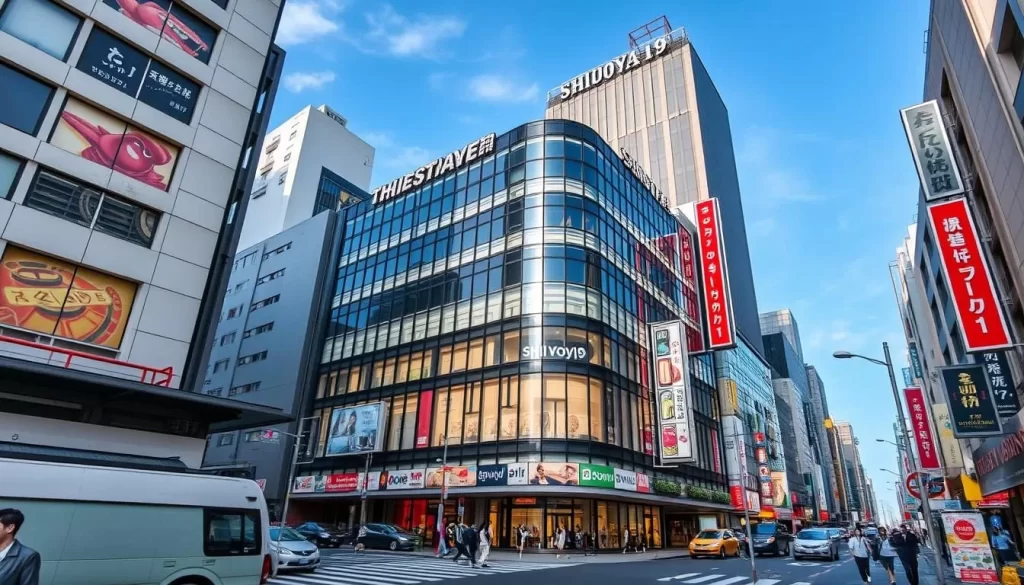 Generate an image of the Shibuya109 building exterior