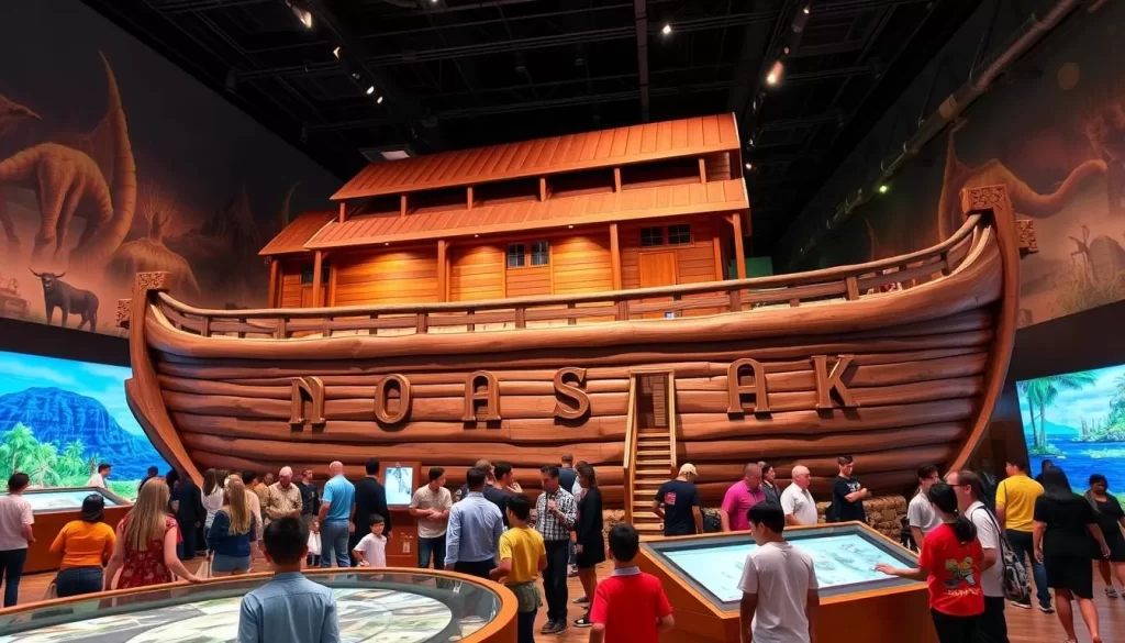 Generate an image of the Skirball Cultural Center's "Noah's Ark" exhibit.