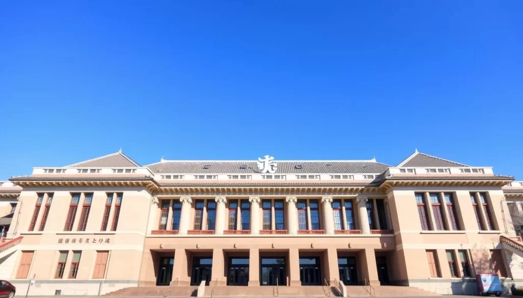 Generate an image of the Tokyo National Museum's main building
