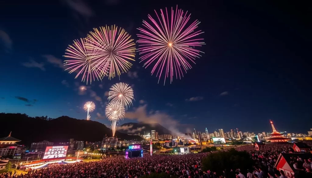Generate an image of the Tsuchiura All Japan Fireworks Competition.