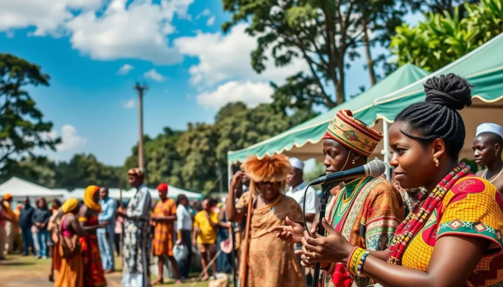Generate an image of the Ubumuntu Arts Festival Kigali