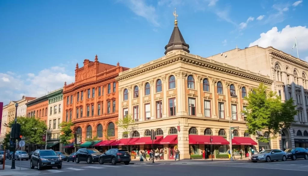 Historic Exchange District Winnipeg with beautifully preserved turn-of-the-century architecture