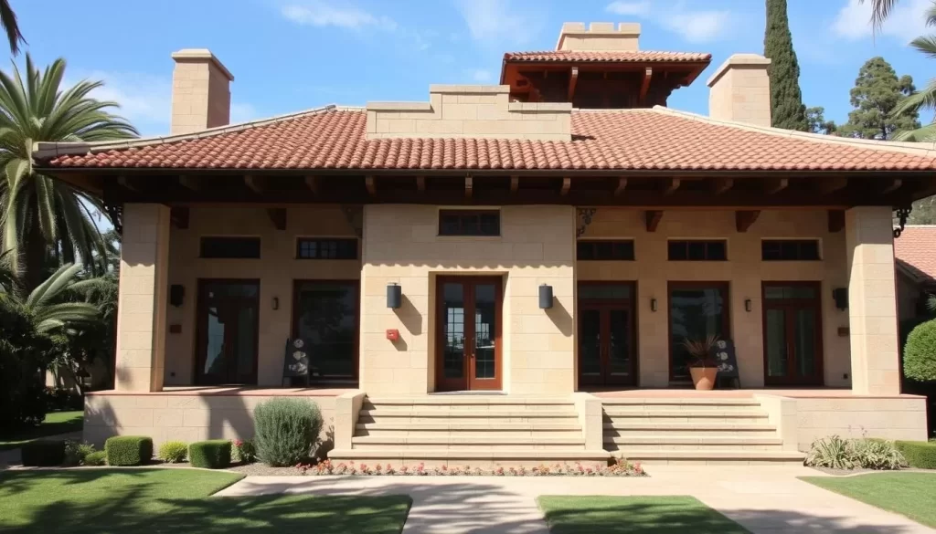 Hollyhock House, a UNESCO World Heritage site designed by Frank Lloyd Wright