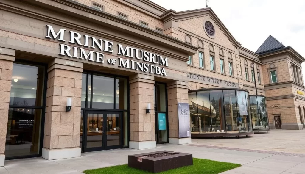 Image generation prompt: Marine Museum of Manitoba exterior or a notable exhibit