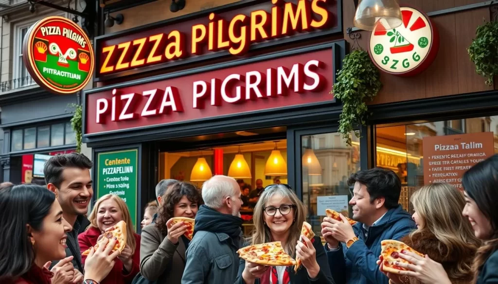 Image generation prompt for Pizza Pilgrims London