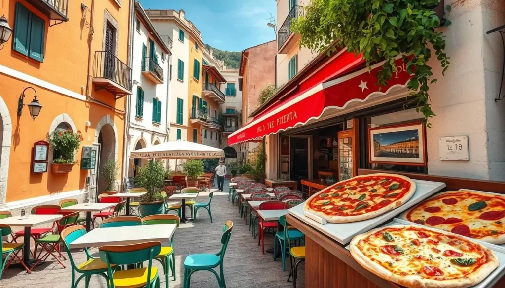 Image generation prompt for Sorrento In pizza by the metre