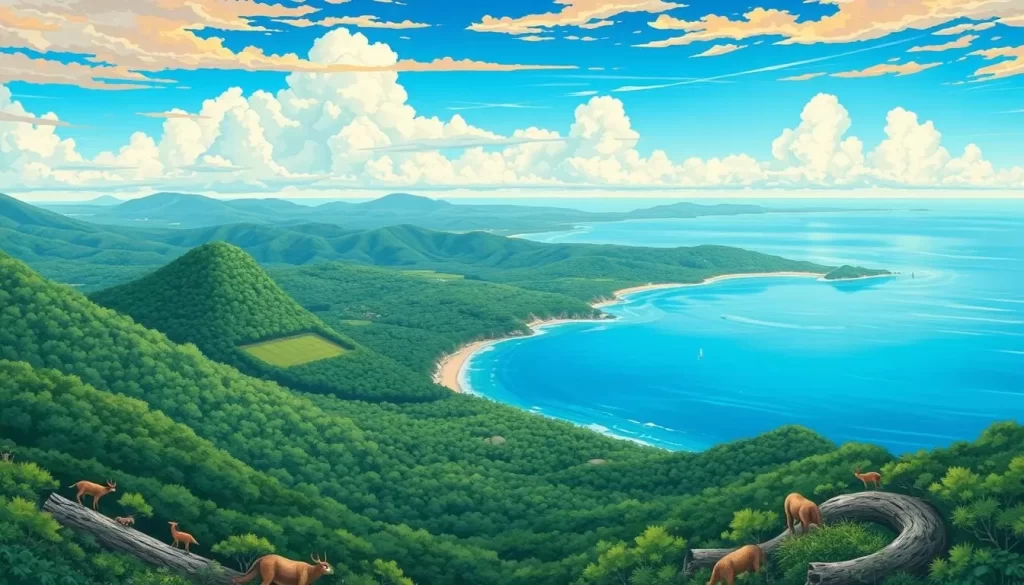Image of Amami Gunto National Park's diverse landscape