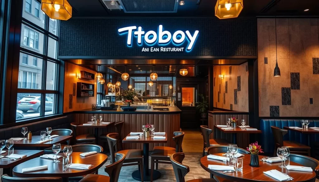 Image of Atoboy Korean restaurant in NYC, showcasing its modern Korean cuisine.