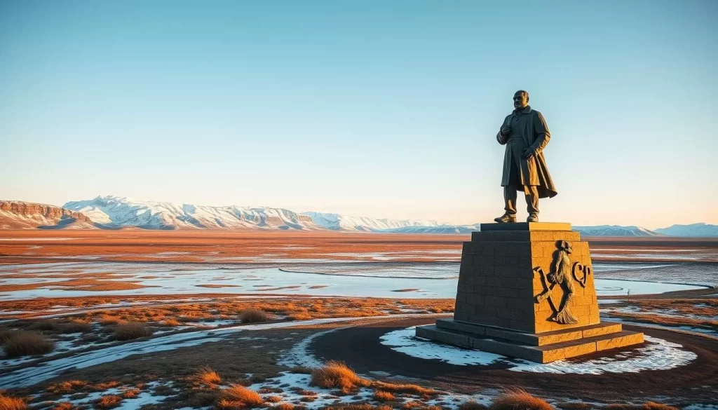 Image of Barentsburg's Lenin statue
